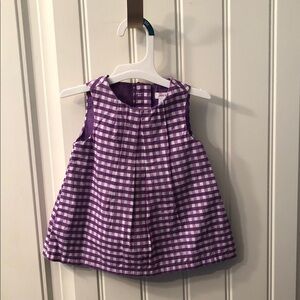 104.  Checkered Sleeveless Dress size 3-6 months